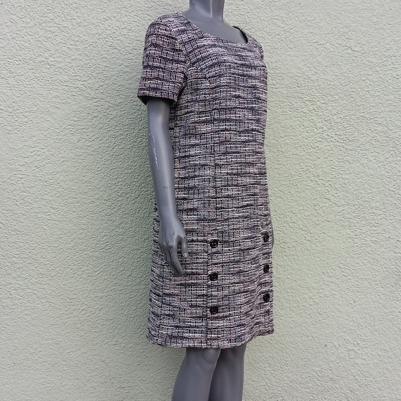 CONNECTED APPAREL LADIES COTTON BLEND (6) BUTTON MIDI LUX DRESS (SRI LANKA) - Picture 16 of 17